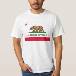 Californische vlag afbeelding voor Mannen-T-Shirt- T-shirt