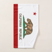 Californische vlag bad handdoek (Handdoek)