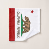 Californische vlag bad handdoek (Wasdoekje)