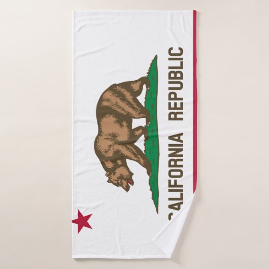 Californische vlag badhanddoek (Badhanddoek)
