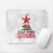 Californische vlag Beer in Painterly Style Muismat (Met muis)