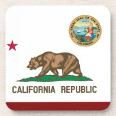 Californische vlag bier onderzetter (Voorkant)