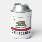 Californische vlag blikjeskoeler (Blikje Voorkant)