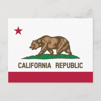Californische vlag briefkaart