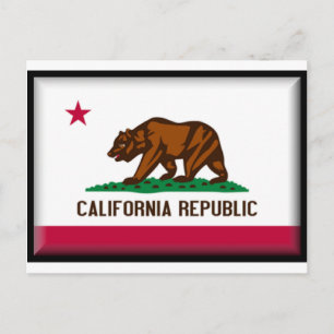 Californische vlag briefkaart