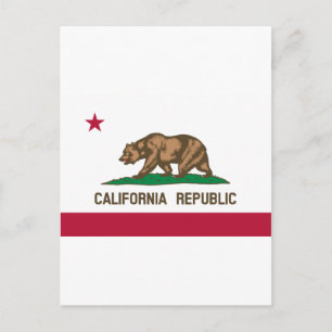 Californische vlag briefkaart