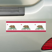 Californische vlag bumpersticker (Op auto)