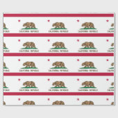 Californische vlag cadeaupapier (Vlak)