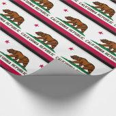 Californische vlag cadeaupapier (Hoek)