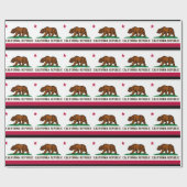 Californische vlag cadeaupapier (Vlak)