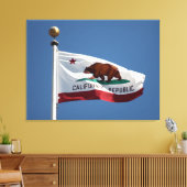 Californische vlag canvas afdruk (Insitu (Woonkamer))