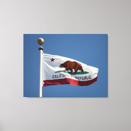 Californische vlag canvas afdruk