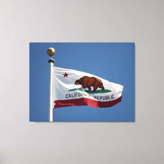 Californische vlag canvas afdruk (Voorkant)