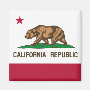 Californische vlag en Californië, Vakantie/Sport i Magneet