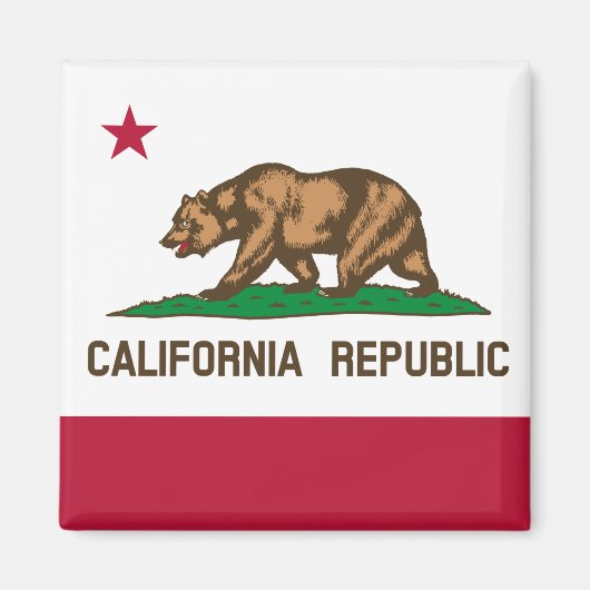 Californische vlag en Californië, Vakantie/Sport i Magneet (Voorkant)