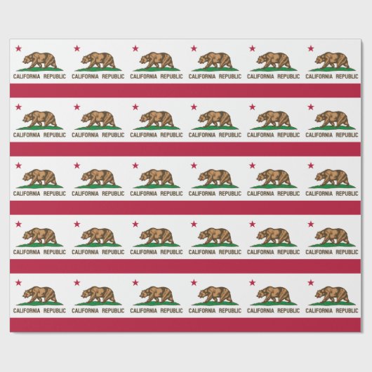 Californische vlag en Californische cadeautjes Ame Cadeaupapier (Vlak)