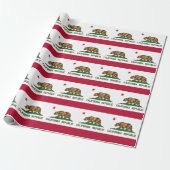 Californische vlag en Californische cadeautjes Ame Cadeaupapier (Uitgerold)