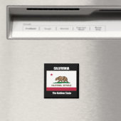 Californische vlag en slogan magneet (Insitu (Vaatwasser))