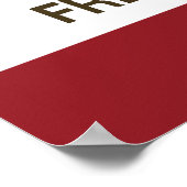 Californische vlag Fremont Poster (Hoek)