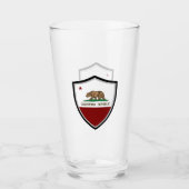 Californische vlag glas (Voorkant)