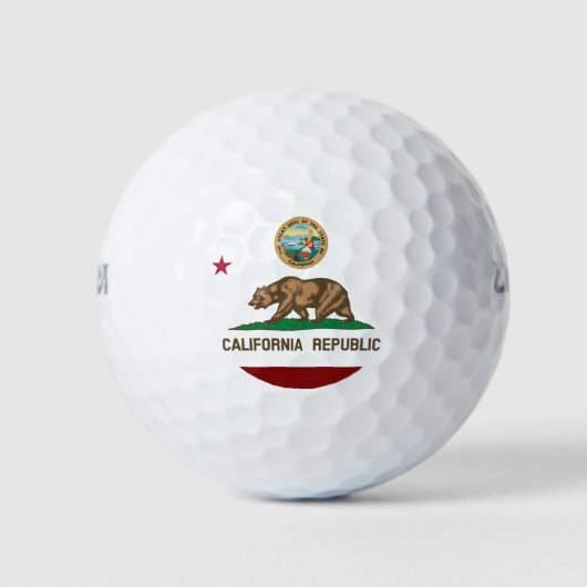 Californische vlag golfballen (Voorkant)