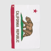 Californische vlag golfhanddoek (Voorkant)