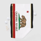 Californische vlag golfhanddoek (Insitu)