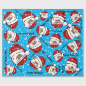 Californische vlag in een Santa Hat Cadeaupapier (Vlak)