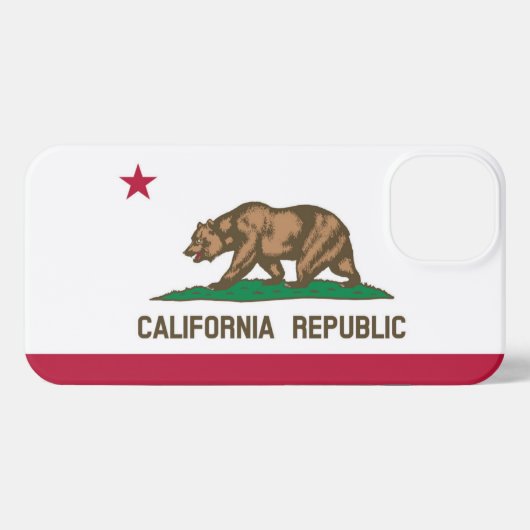 Californische vlag iPhone hoesje (Achterkant horizontaal)