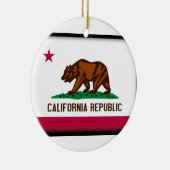 Californische vlag keramisch ornament (Rechts)