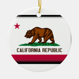 Californische vlag keramisch ornament
