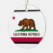 Californische vlag keramisch ornament (Links)