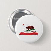 Californische Vlag Knop Ronde Button 5,7 Cm (Voorkant /achterkant)