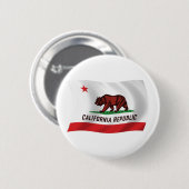 Californische Vlag Knop Ronde Button 5,7 Cm (Voorkant /achterkant)