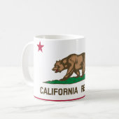 Californische vlag koffiemok (Voorkant links)