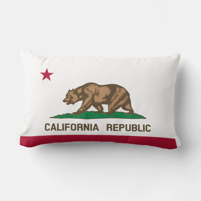 Californische vlag kussen (Voorkant)