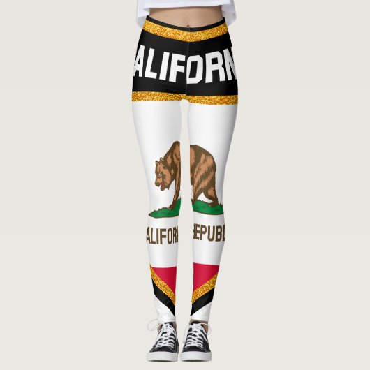 Californische vlag leggings (Voorkant)