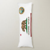 Californische vlag lichaamskussen (Voorkant Verticaal)