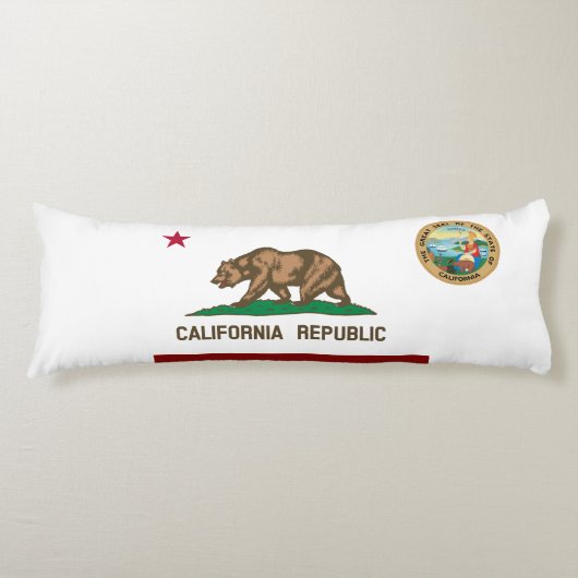 Californische vlag lichaamskussen (Voorkant)