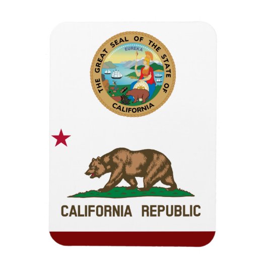 Californische vlag magneet (Verticaal)