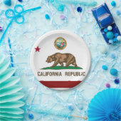 Californische vlag papieren bordje (Feest)