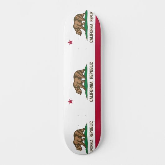 Californische vlag persoonlijk skateboard (Voorkant)