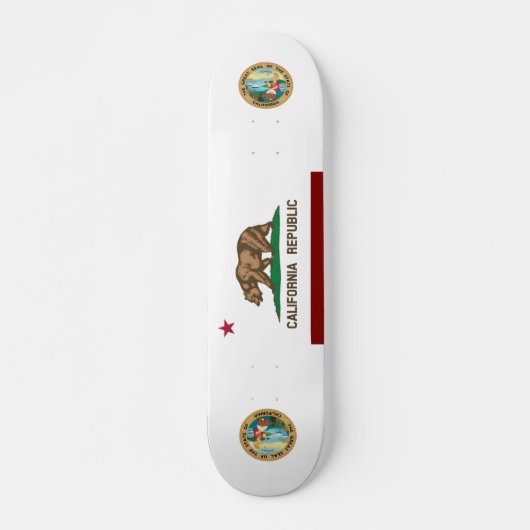 Californische vlag persoonlijk skateboard (Voorkant)