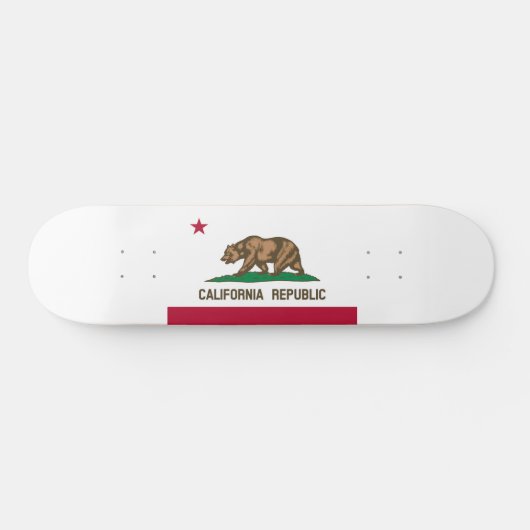 Californische vlag persoonlijk skateboard (Horizontaal)