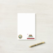 Californische vlag post-it® notes (Op bureau)
