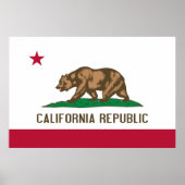 Californische vlag poster (Voorkant)