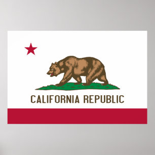Californische vlag poster