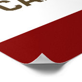 Californische vlag poster (Hoek)