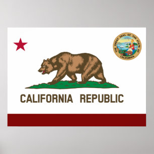 Californische vlag poster