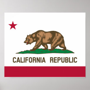 Californische vlag poster